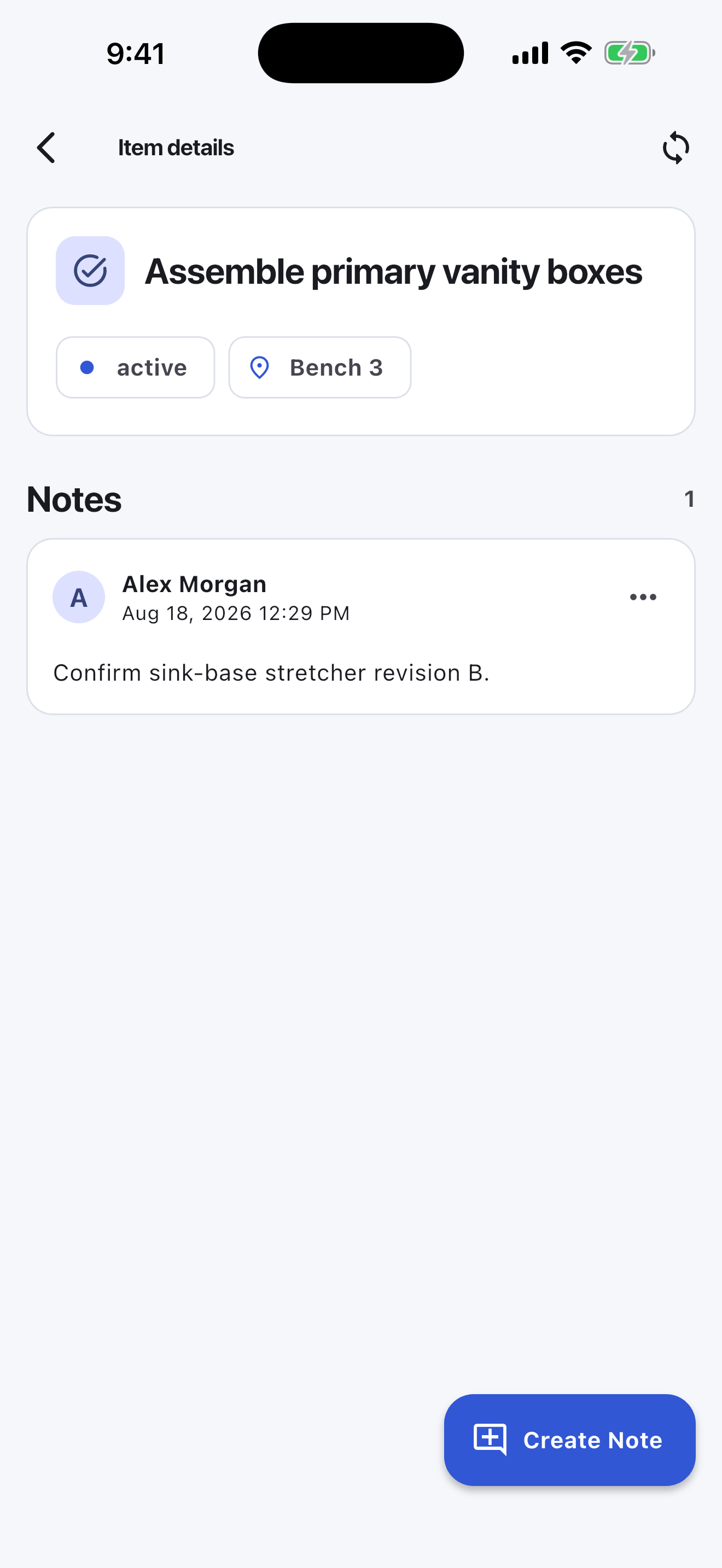 Cabinet & Millwork Turnboards mobile app — Toward install
