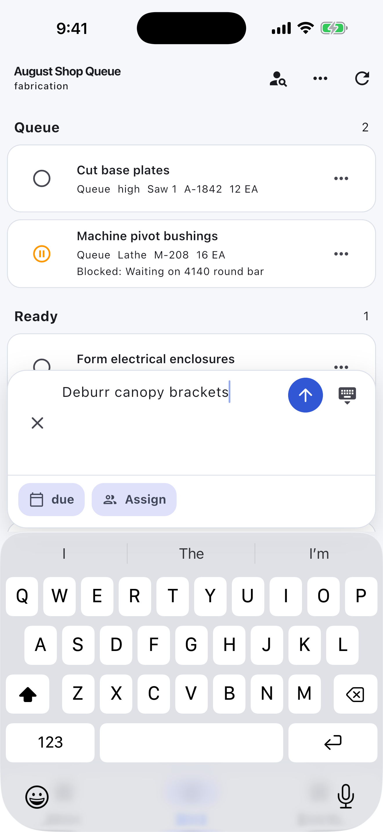 Fabrication Turnboards mobile app — Add operation